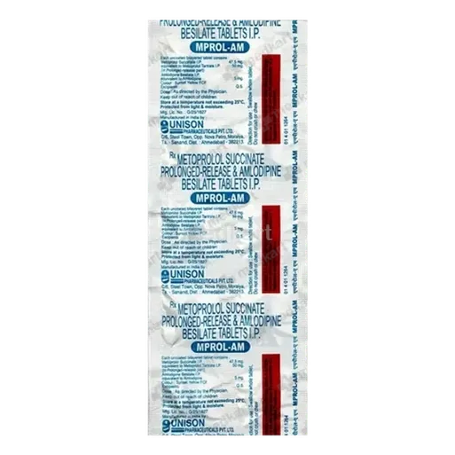 mprol am 50/5mg tablet 10's